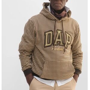 GAP x DAP Dapper Dan Collab Houndstooth Hoodie - M